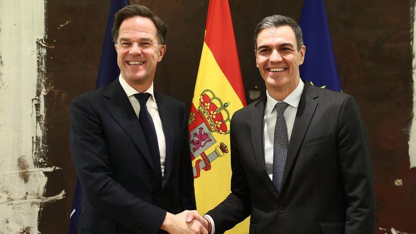 Pedro Sánchez, y el secretario general de la OTAN, Mark Rutte