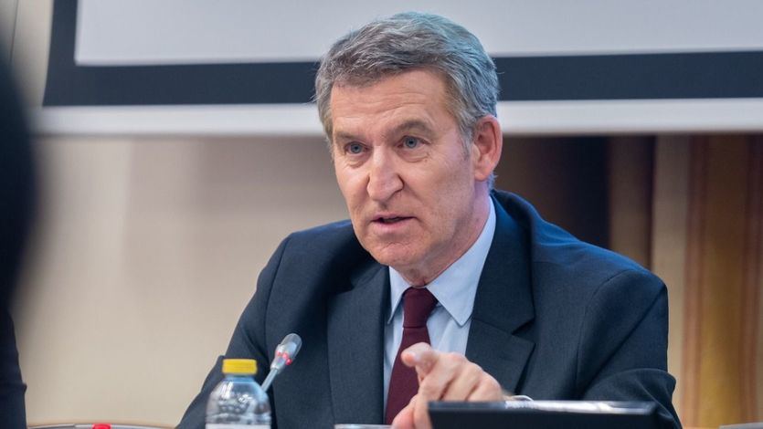 El presidente del PP, Alberto Núñez Feijóo