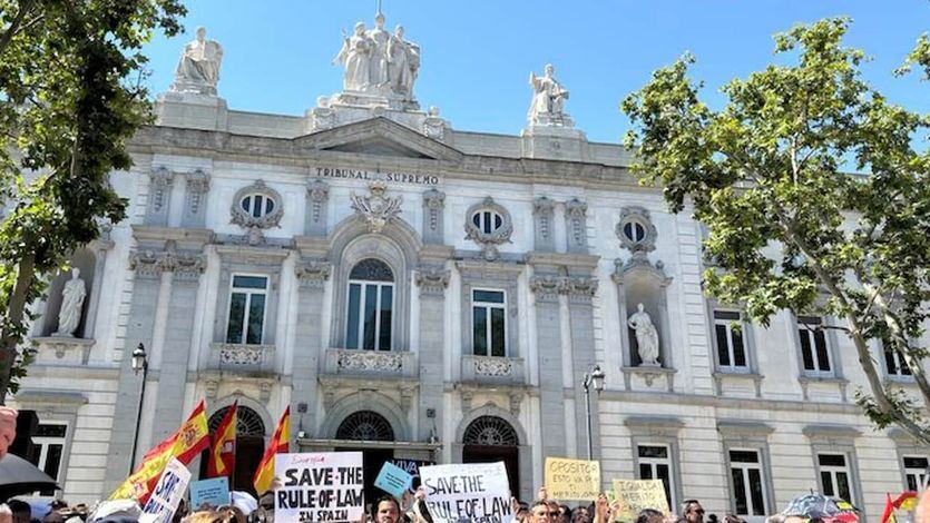 Protesta de jueces y fiscales en el Supremo