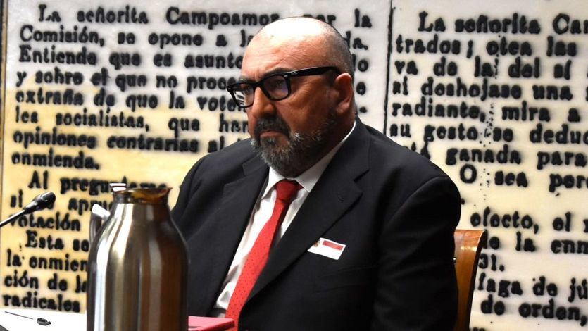 Koldo García, compareciendo en el Senado