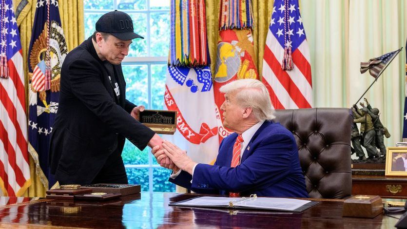 Donald Trump y Elon Musk, en el Despacho Oval