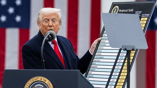 Trump, en un acto en la Casa Blanca