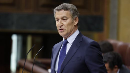 Alberto Núñez Feijóo, en el Congreso