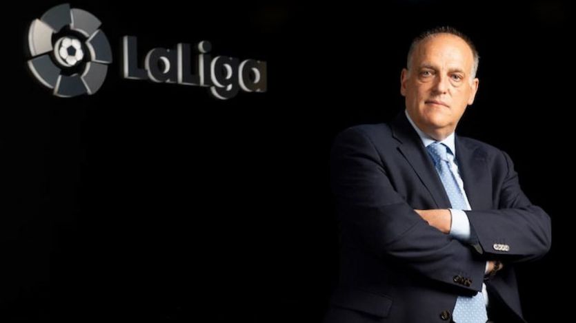 El presidente de La Liga de Fútbol Profesional (LFP), Javier Tebas
