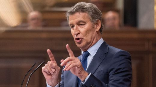 Alberto Núñez Feijóo, en el Congreso