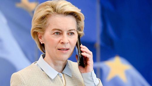 La presidenta de la Comisión Europea, Ursula von der Leyen