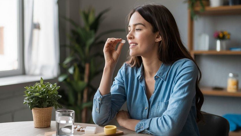Tomando medicamentos