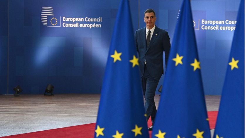 Pedro Sánchez, a su llegada a la reunión del Consejo Europeo