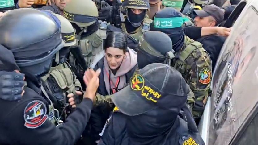 Una de las rehenes israelíes liberadas por Hamás