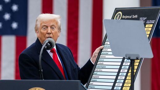 Trump, en un acto en la Casa Blanca
