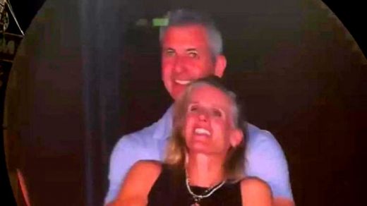 Andy Byron y la mujer con la que estaba siendo infiel en el concierto de Coldplay