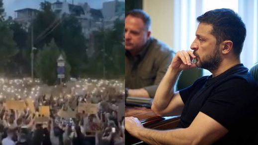 Protestas en Ucrania contra Volodymyr Zelensky