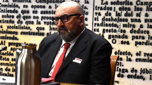 Koldo García, compareciendo en el Senado
