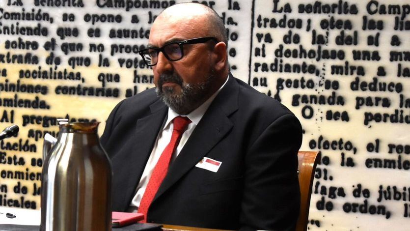 Koldo García, compareciendo en el Senado