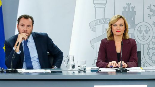 Óscar Puente, Pilar Alegría y Diana Morant, tras un Consejo de Ministros