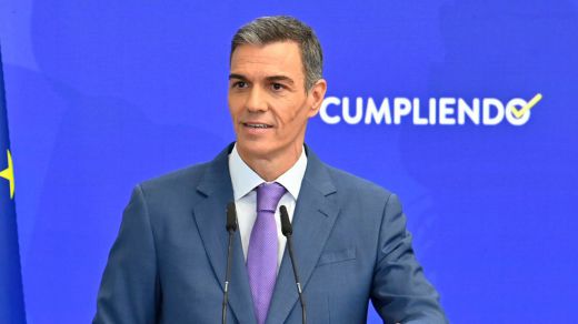 El presidente del Gobierno, Pedro Sánchez