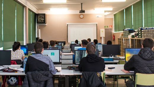 Aula de un curso de Formación Profesional