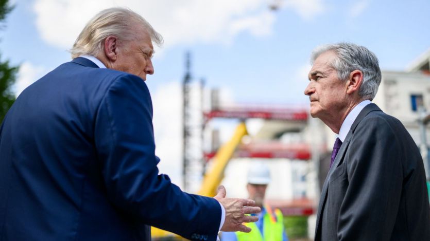 Jerome Powell y Donald Trump