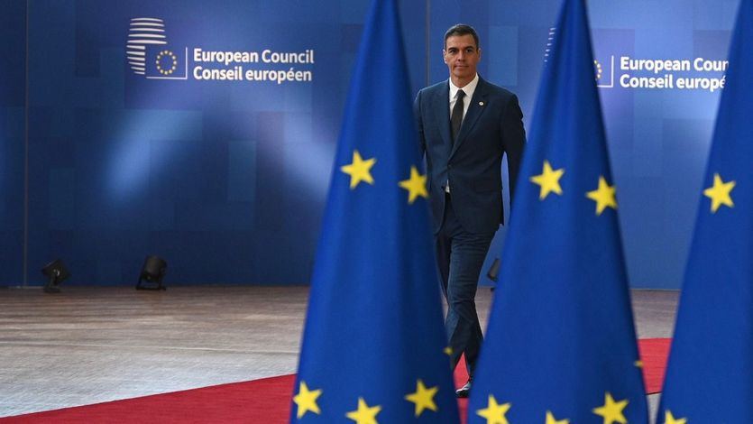 Pedro Sánchez, a su llegada a la reunión del Consejo Europeo