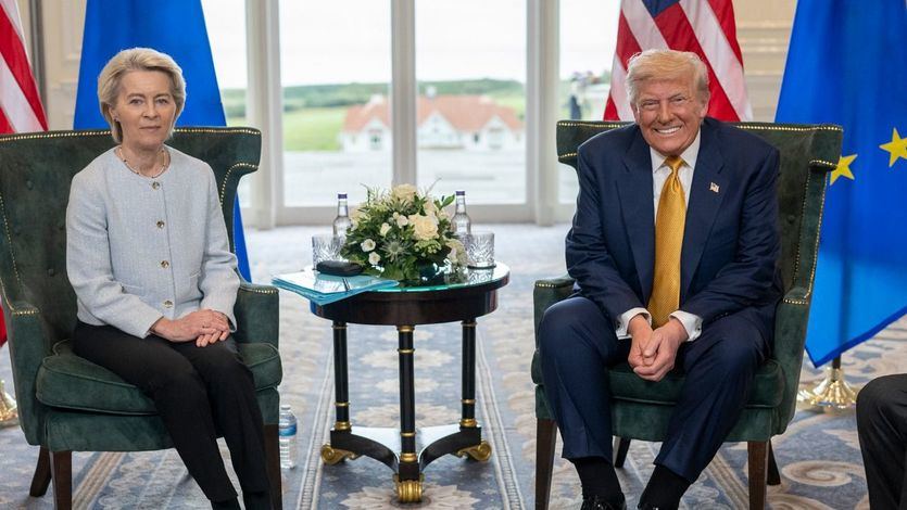 Ursula von der Leyen y Donald Trump