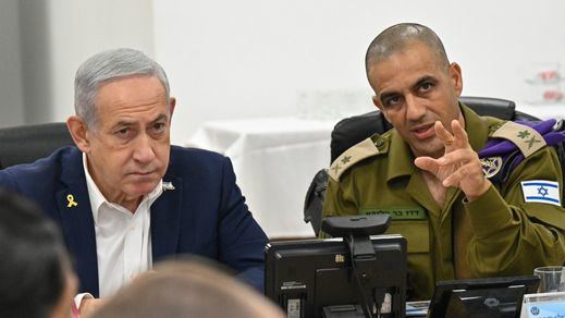 Netanyahu, en una reunión con el Ejército