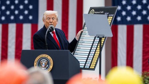 Trump, en un acto en la Casa Blanca