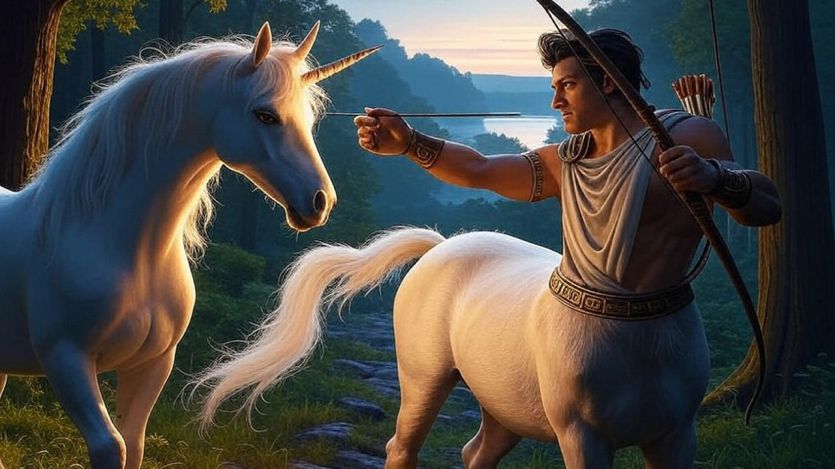 Sagitarios y unicornios en el horóscopo