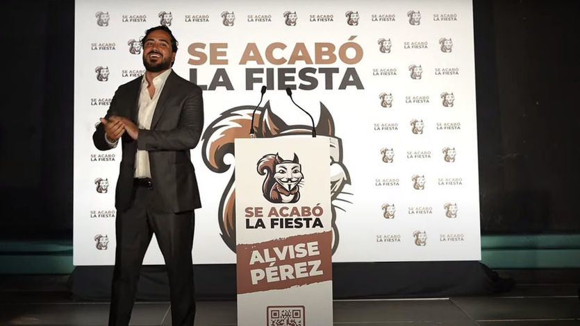 Alvise Pérez y su partido, 'Se acabó la fiesta'