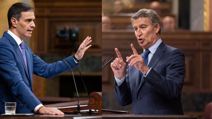 Pedro Sánchez y Alberto Núñez Feijóo