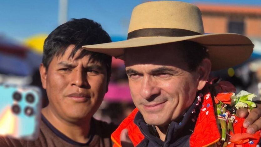 Rodrigo Paz Pereira, en un acto electoral