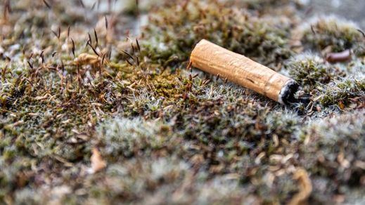 Cigarrillo mal apagado