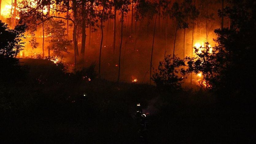 Foto de archivo de un incendio