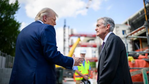 Jerome Powell y Donald Trump