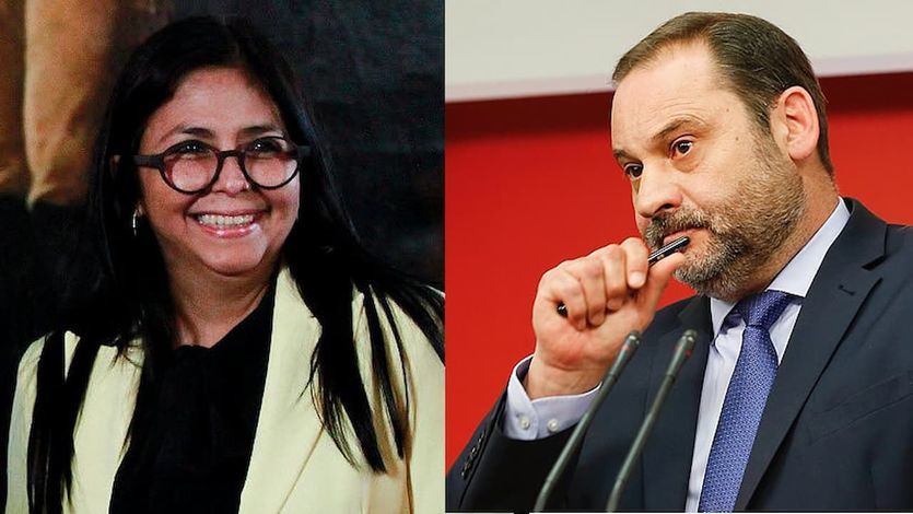 Delcy Rodríguez y José Luis Ábalos