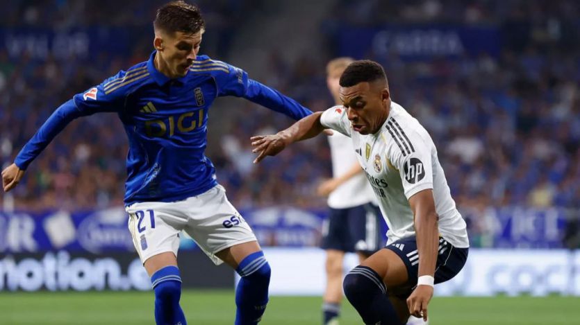 Mbappé, durante un partido