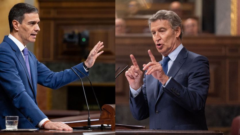 Pedro Sánchez y Alberto Núñez Feijóo