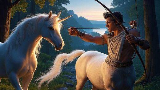 Sagitarios y unicornios en el horóscopo