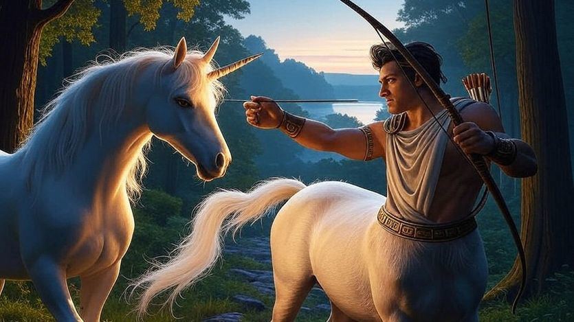 Sagitarios y unicornios en el horóscopo