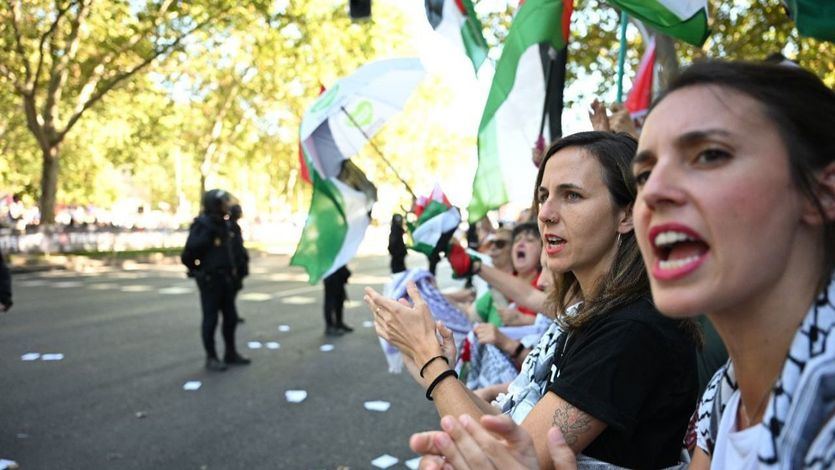 Montero y Belarra, en las protestas propalestinas en La Vuelta