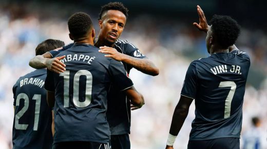 El Real Madrid celebra un gol