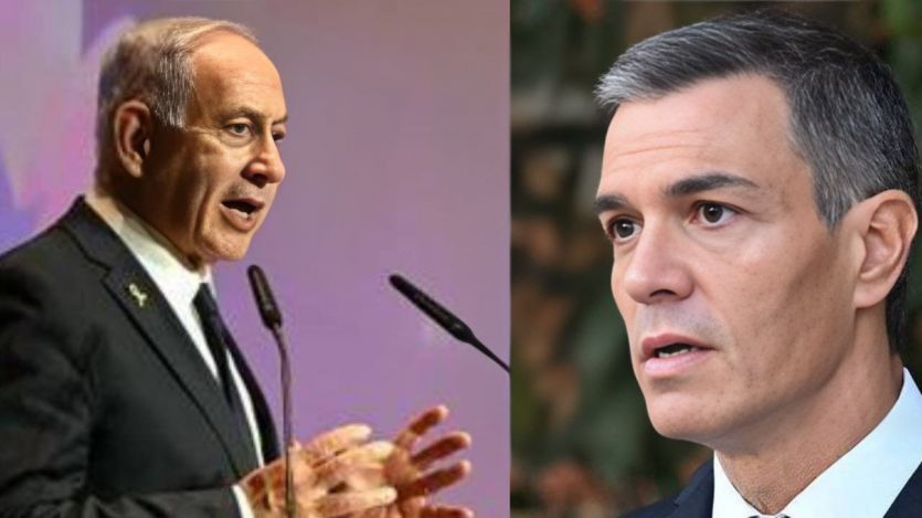 benajmin Netanyahu, primer ministro de Israel y Pedro Sánchez, presidente del Gobierno