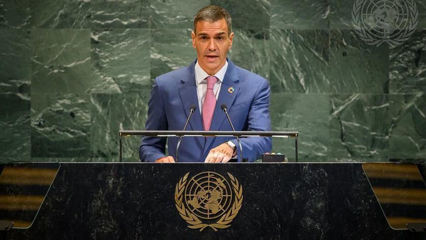Pedro Sánchez, en la Asamblea de la ONU