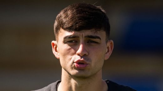 Pedri, en un entrenamiento