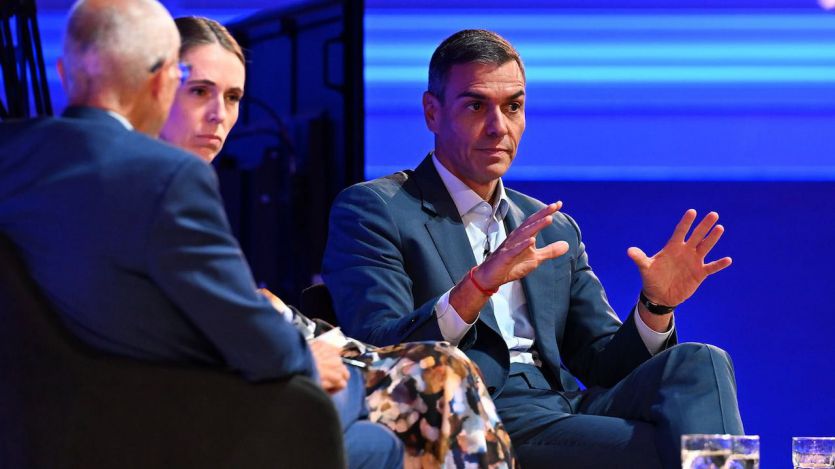 Pedro Sánchez en la Global Progressive Summit en Londres