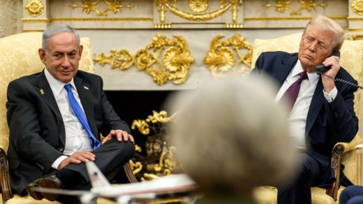 Donald Trump y Benjamin Netanyahu, en el Despacho Oval