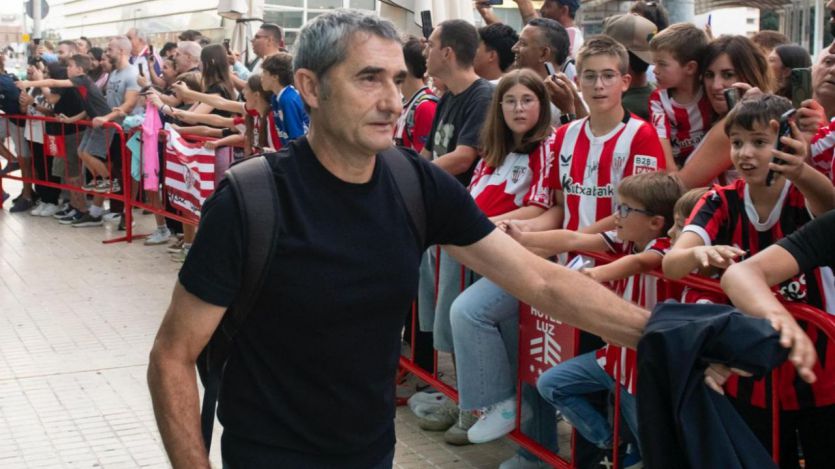 El entrenador del Athletic Club, Ernesto Valverde