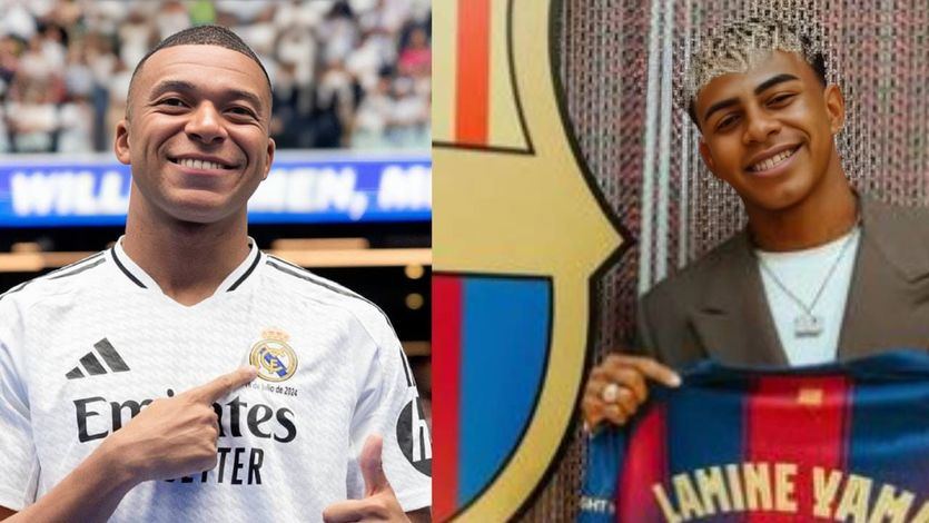 Kylian Mbappé y Lamine Yamal
