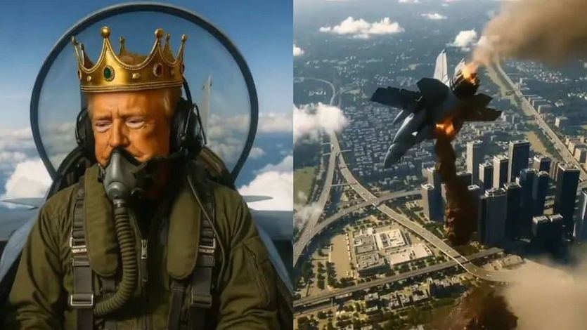 Imágenes del vídeo de Trump