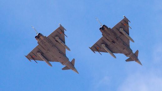 Cazas Eurofighter del Ejército español