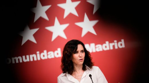 La presidenta madrileña, Isabel Díaz Ayuso